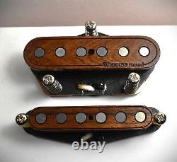 Wiggins Brand, Telecaster hand wound pickup set, Koa wood, Fat over wound