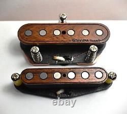 Wiggins Brand, Telecaster hand wound pickup set, Koa wood, Fat over wound