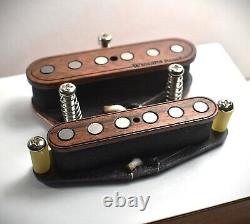 Wiggins Brand, Telecaster hand wound pickup set, Koa wood, Fat over wound