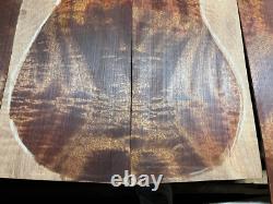 Wild swirl pomelle figured sapele tonewood guitar luthier set back sides