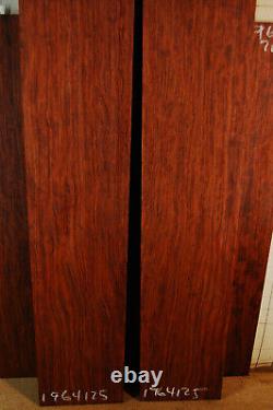 X-fine curly quartered curly Bubinga tonewood guitar luthier set back sides