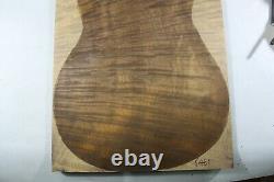 Y461 5A Flame Golden Phoebe Wood les paul Guitar/Bass Fat Top Set Luthier Supply