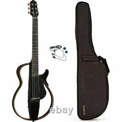 YAMAHA Silent Guitar SLG200S TBL (Translucent Black) & Soft Case set from JAPAN