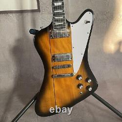 Yellow Solid Body Firebird Electric Guard Mahogany Neck&Body Set in Joint
