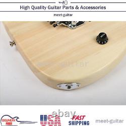 ZUWEI Unfinished Electric Guitar Kits DIY Build Part Set Maple Neck USA Shipping