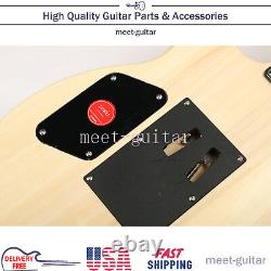 ZUWEI Unfinished Electric Guitar Kits DIY Build Part Set Maple Neck USA Shipping