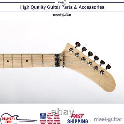 ZUWEI Unfinished Electric Guitar Kits DIY Build Part Set Maple Neck USA Shipping