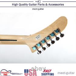 ZUWEI Unfinished Electric Guitar Kits DIY Build Part Set Maple Neck USA Shipping