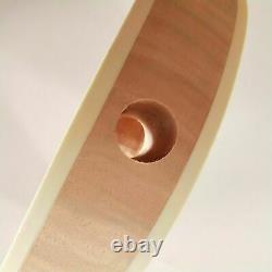 1 Set Diy Inachevé Guitar Neck And Body Pour Le Kit De Guitare De Style Lp Tout Le Matériel