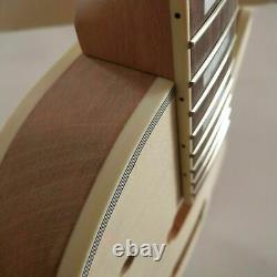 1 Set Diy Inachevé Guitar Neck And Body Pour Le Kit De Guitare De Style Lp Tout Le Matériel