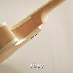 1 Set Diy Inachevé Guitar Neck And Body Pour Le Kit De Guitare De Style Lp Tout Le Matériel