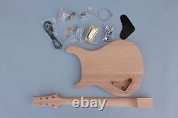 1 ensemble de kit de guitare électrique DIY style PRS corps en acajou pièces de quincaillerie inachevées