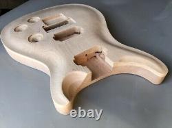 1 set de kit de guitare avec manche de guitare à 22 frettes et corps de guitare en bois d'érable de 24,75 pouces avec Floyd Rose.