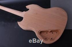 1set Body Guitare Acajou + Guitare Électrique Cou 22fret Diy Projet Guitare