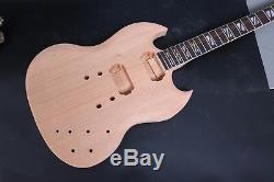 1set Body Guitare Acajou + Guitare Électrique Cou 22fret Diy Projet Guitare