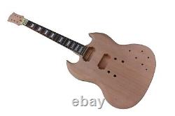 1set Electric Guitar Kit Guitar Neck Body 22fret 24.75inch Sg Style Rosewood