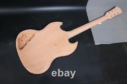 1set Electric Guitar Kit Mahogany Guitar Body Neck 22fret 24.75inch Set In Style
