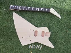 1set Guitar Guitar Col 22 Fret Guitar Body Banana Head Dot Inlay Set En Kit Bricolage