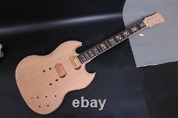1set Guitar Kit Diy Guitare Manche 22fret 24.75in Guitar Body Sg Acajou Rosewood