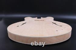 1set Guitar Kit Es335 Guitare Manche Guitar Body Unfinished Hollow With Hardwares