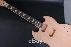 1set Guitar Kit Guitar Body Neck 22 Fret Guitare Electrique Palissandre Nouveau