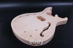1set Guitar Kit Guitar Neck 22fret Semi Hollow Guitar Body Mahogany Maple Set In