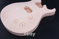 1set Guitare Électrique Kit 22 Fret Guitar Neck Body Maple Mahogany Curved Top Diy