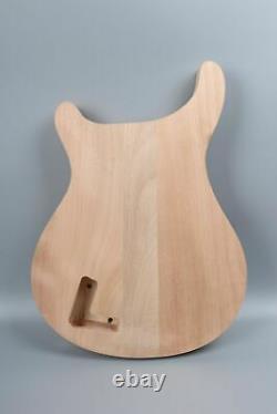 1set Guitare Kit Guitar Neck 22fret Semi-hollow Guitar Body Unfinished Bird Inlay