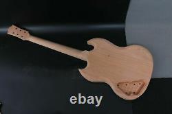 1set Kit De Guitare Électrique Cou De Guitare 22fret 24.75inch Sg Style Rosewood