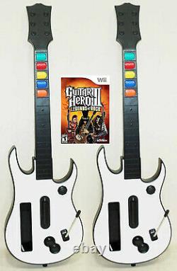 2 Nouvelles Manettes Nintendo Wii Guitar Hero + Gh3 Video Game Kit Ensemble 3 III