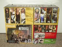 2001 Metallica Box Set Figures Misb & Scène Mcfarlane Toys Guitare T-shirt Tix