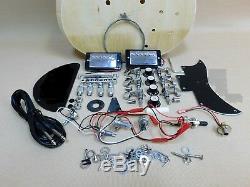 240diy Complète No-soudure Diy Kit Cou Set Guitare Électrique + Tuner + Choix