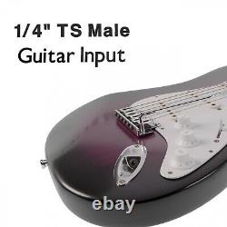 39 Pouces Guitare Électrique Et Amplificateur Kit Complet Débutants Set De Démarrage Purple