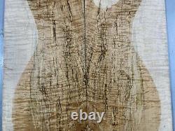 5a Spalted Maple Wood Bookmatch Les Paul Guitar/bass Top Set Luthier Supply