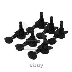 6R Accordeurs de verrouillage de tête de guitare électrique de Tuning noir pour accessoire