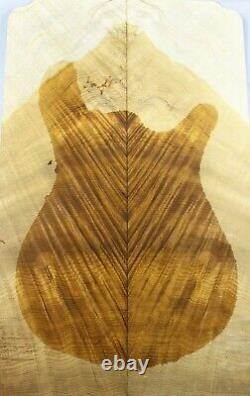 Aaaaa Flame Golden Phoebe Wood Bookmatch Les Paul Guitar Top Set Luthier Supply