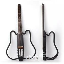 Acoustic Headless Foldable Electric Guitar Portable Silent Construit En Effet Ensemble