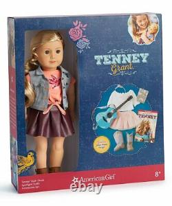 American Girl Tenney Grant Doll Set Livre Spotlight Outfit Guitar Tenny Logan