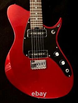 Aria Pro II Jet II Ca Candy Apple Red Off-set Electric Guitar Withp-90 Pu’s