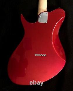 Aria Pro II Jet II Ca Candy Apple Red Off-set Electric Guitar Withp-90 Pu’s