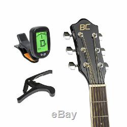 Bcp 41in Guitare Acoustique Pan Coupé Pleine Taille Électrique Avec Ampli De 10 W, Étui