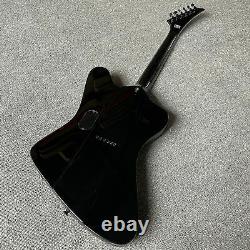Black Electric Guitar 6 Cordes Black Hardware Set Dans 22 Fret Ahogany Cou Du Corps