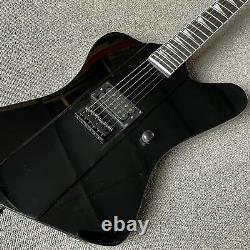 Black Electric Guitar 6 Cordes Black Hardware Set Dans 22 Fret Ahogany Cou Du Corps