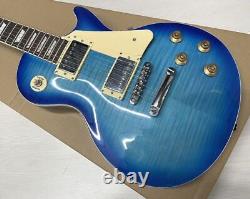 Blitz par Aria Guitare Electrique Les Paul See-Through Blue BLP-450 SBL avec Housse de Transport