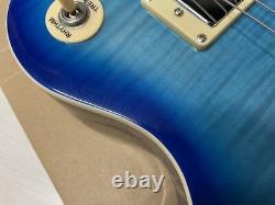 Blitz par Aria Guitare Electrique Les Paul See-Through Blue BLP-450 SBL avec Housse de Transport