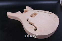 Casquette D’érable Unfinished Guitar Body Acajou Dans Curved Top Semi Hollow Guitar
