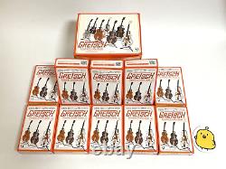 Collection de guitares miniatures GRETSCH Ensemble complet de 10 figurines de guitares inutilisées