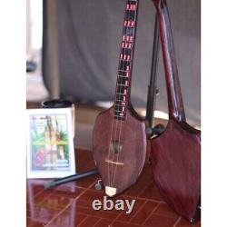 Cordes de guitare acoustique Phin thaïlandaise lao instrument de musique fait main de couleur sombre