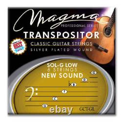 Cordes de guitare classique Magma TRANSPOSITOR SOL-G LOW NEW SOUND S. Plaqué Cuivre