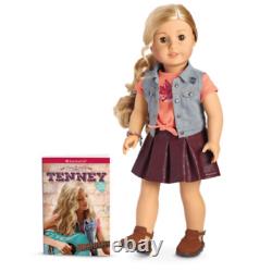 Doll et ensemble d'accessoires American Girl Tenney 18 pouces, nouveau dans sa boîte, ensemble cadeau deluxe